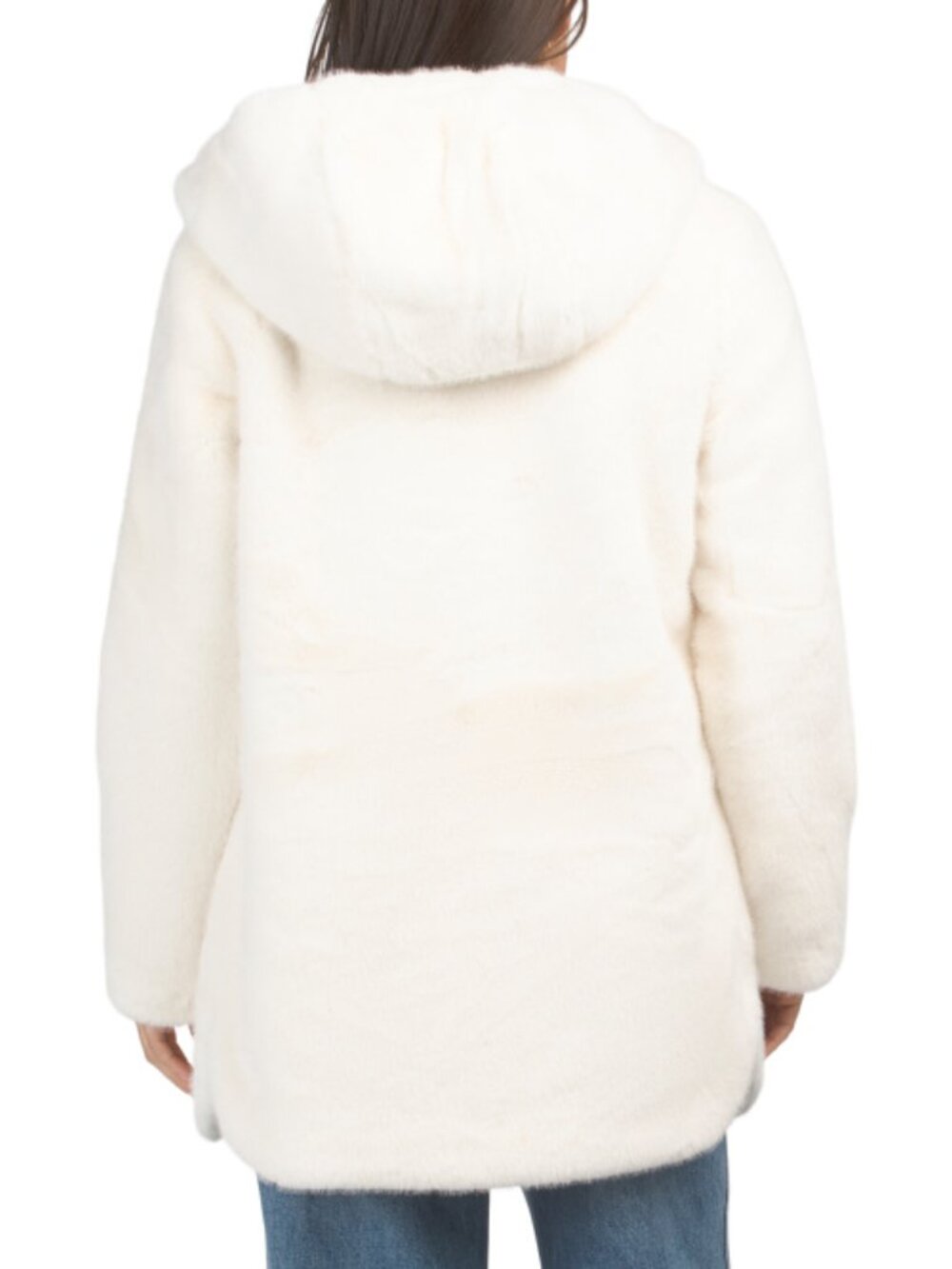 CHRISTIAN SIRIANO NEW YORK Hooded Zip Up Faux Fur Jacket - Picture 2 of 2